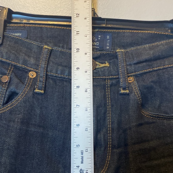 Lucky Brand Jeans Men 31x32 Rebel Super Skinny Dark Blue Wash Denim Cotton Blend - Picture 15 of 17